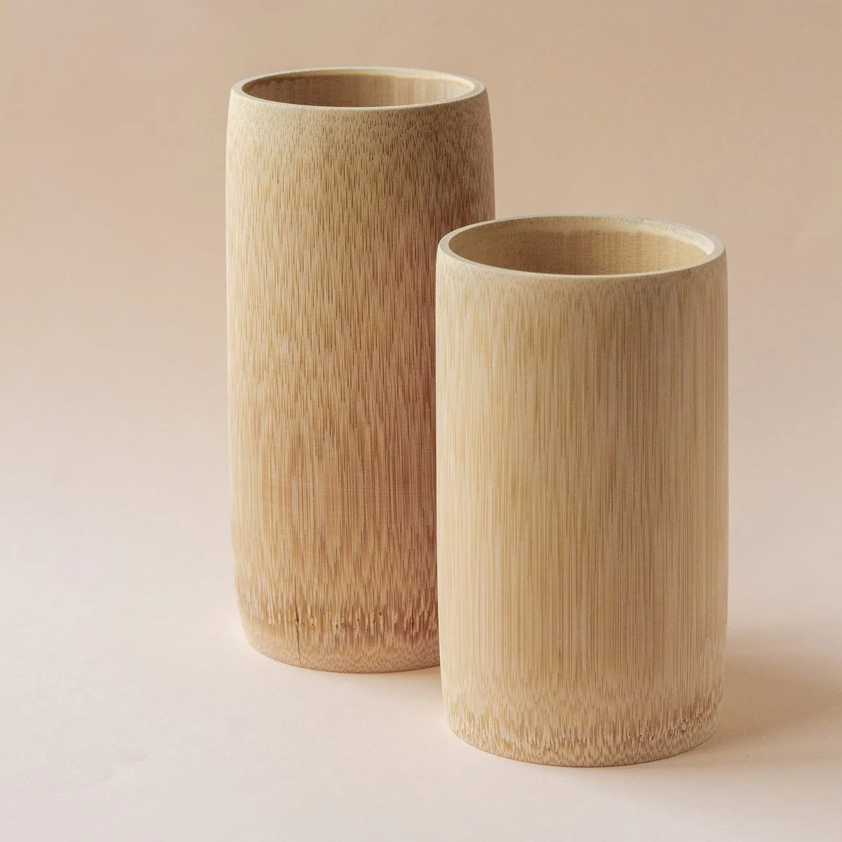 Bambu bardak, ikili ürün fotoğrafı