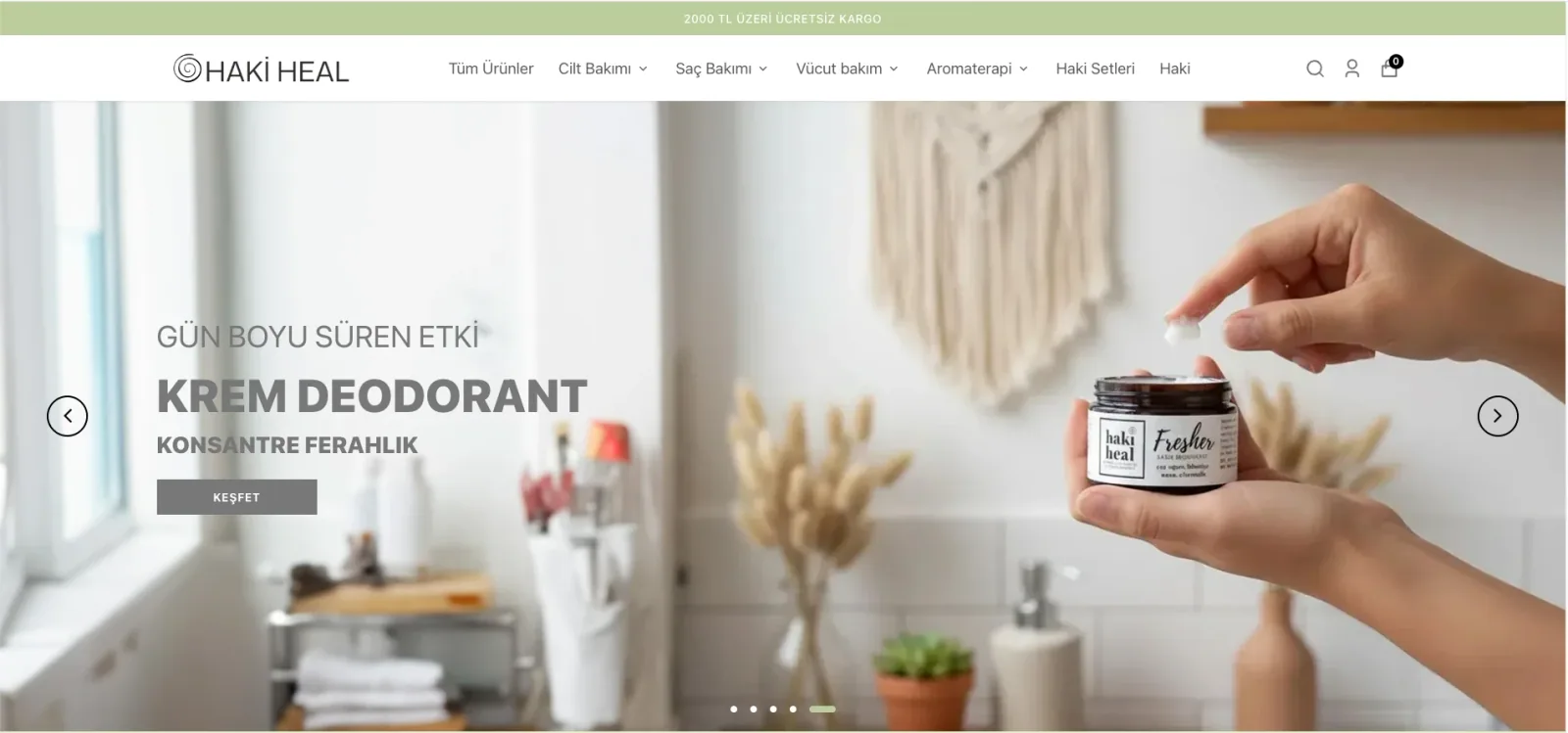 Haki Heal web sitesi tasarımı