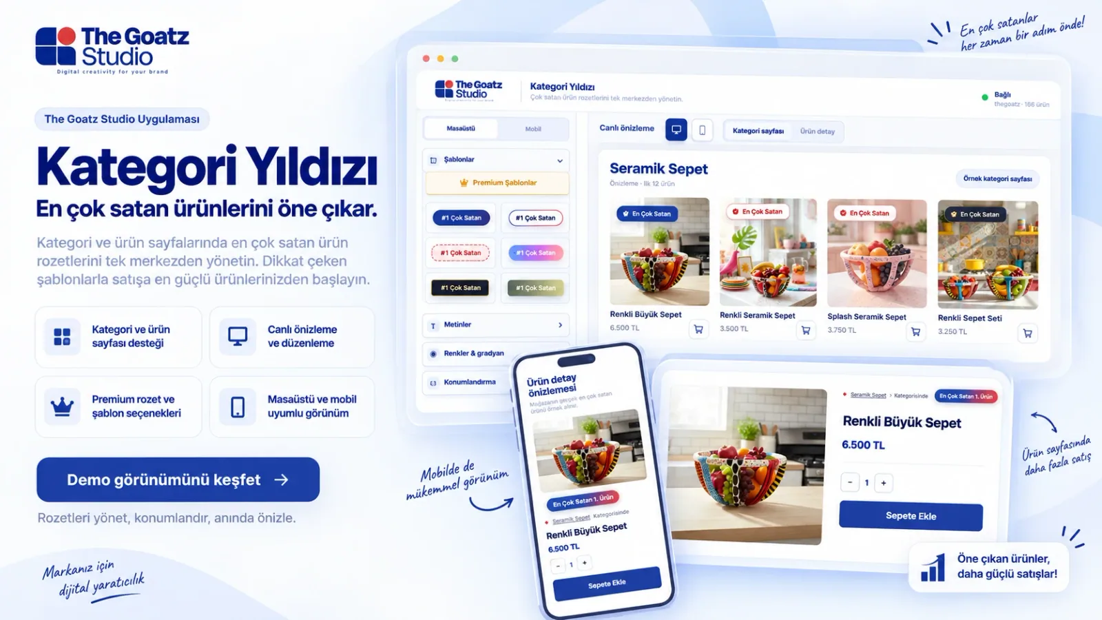 Kategori Yıldızı web uygulaması
